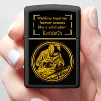 Metalwork Brilliance in Radiant Gold Zippo Lighter