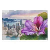 National Flower Bauhinia (Hong Kong) | Faux Canvas Print