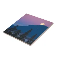 Nightfall in Alaska Ceramic Tile