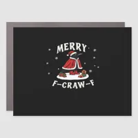 F-Craw-F Crow Christmas F-Caw-F Raven Christmas Cl Car Magnet