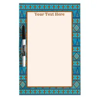 Southwest Mountain Peaks Geometric Pattern Dry Erase Board