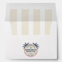Preppy Bachelorette Beach Club Coastal Envelope