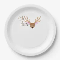 Oh Deer Artistic Style  Paper Plates