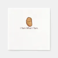 Funny I Yam What I Yam For Men Women Youth Napkins
