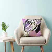 Trendy Modern Abstract Throw Pillow