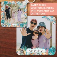 Beach Vacation Memories Family Keepsake Shell  Keychain
