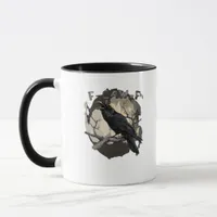 F-Caw-F Funny Raven Pun Gothic Crow Humor Retro Cl Mug
