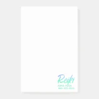 *~* Iridescent Green Blue& Turquoise Reiki Post-it Notes