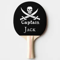 Personalized Pirate Captain Ping Pong Paddle