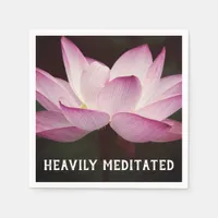 Peaceful Lotus, Heavily Meditated Napkins