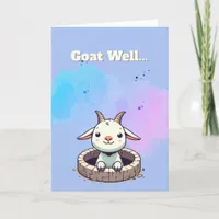 Funny Goat Well Thank You Card