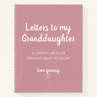 Letters to My Granddaughter Memory Book