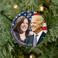 President Biden and VP Harris Keepsake Ceramic Ornament