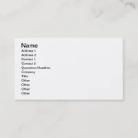 Personalize Business Information Address and Title Business Card