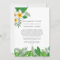 Hawaiian Aloha Luau Wedding Reduced Guest List Announcement