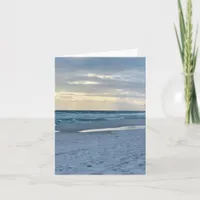 Blank Coastal Beach Note Card