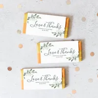 Eucalyptus Wedding Candy Bar Wrapper