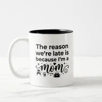 Coffee Lovers Life Quote 11oz Two Tone Mug