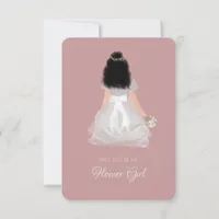 Niece Flower Girl Junior Bridesmaid Proposal Card