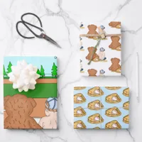 Baseball Themed Baby Shower or First Birthday Wrapping Paper Sheets