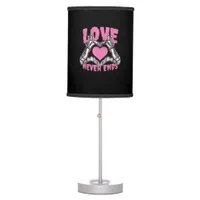 Valentines Day Heart Skeleton Hands Heart Table Lamp