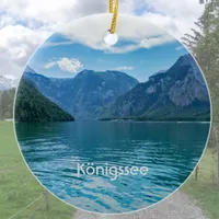 The Königssee in Bavaria, Berchtesgaden   Ceramic Ornament