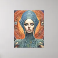 An Alien Woman Canvas Print