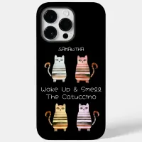 cute cats for cat lovers and coffee lovers Case-Mate iPhone 14 pro max case