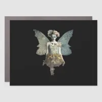 Whimsigoth Zombie Fairy Old Timey Gothic Moody Art Car Magnet