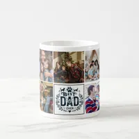 Best DAD Ever Father's Day Custom Photo Collage Coffee Mug