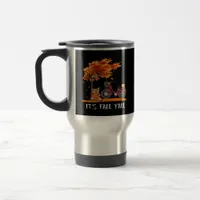Cute Yorkshire Autumn Kawaii Yorkie It’s Fall Y’al Travel Mug