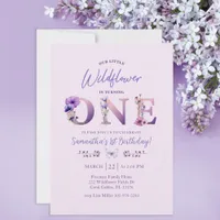 Our Little Wildflower First Birthday Invite