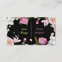 Florist flowers Floral business Business Card