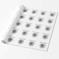 Vintage French Dairy Cow Wrapping Paper
