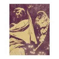 Purple Angel Wood Wall Art