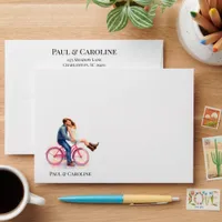 Modern Casual  Romantic Wedding Artistic Couple  Envelope