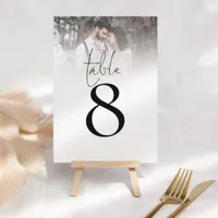 Minimalist Photo Overlay Script Table Number