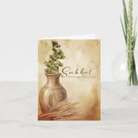 Sukkot Harvest Autumn Blessings Card