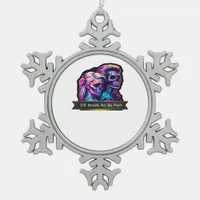 Till Death Do Us Part Classic – Autumn Gothic Vows Snowflake Pewter Christmas Ornament