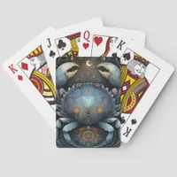 Cancer Crab Zodiac Astrology Celestial Birthday Poker Cards