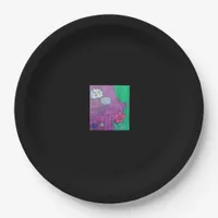 Whimsigoth Design For Halloween Paper Plates