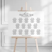 14 Tables Welcome Seating Chart Foam Board