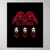 Skeleton Hands 31/10 Classic Poster