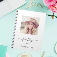 Poetry book photo monogram typography