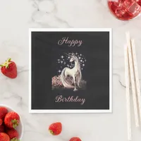 Fantasy Unicorn Birthday Napkins