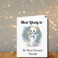 Cute Ghost Bridesmaid Proposal Greeting Card