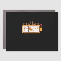 F-Caw-F Jackpot Retro Graphic Car Magnet