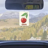 Red Cherry Design Personalized Air Freshener