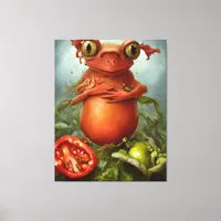 A Creature in the Salad Canvas Print
