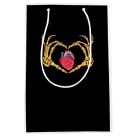 Skeleton Hand Heart Anatomy Cardiac Cvicu Nurse Ha Medium Gift Bag